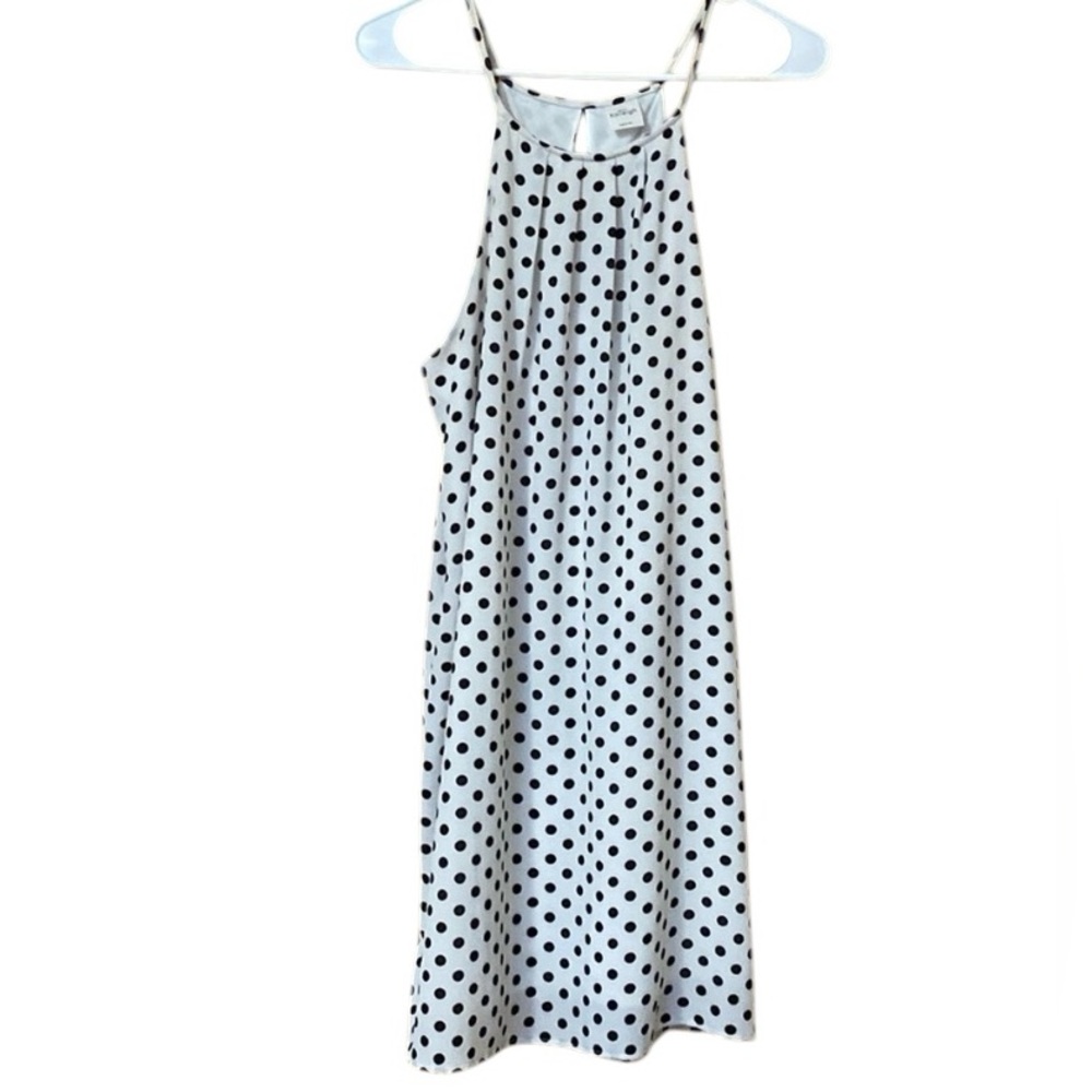Kaileigh Cindy Polka Dot Dress Black White Medium